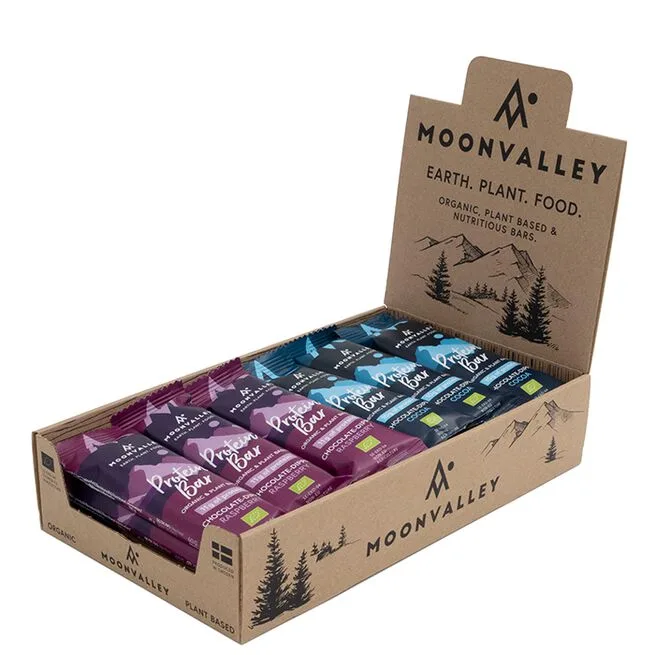 18 x Proteinbar Chocolate Mixlåda 60 g-Moonvalley 18 x Proteinbar Chocolate Mixlåda 60 g-Moonvalley