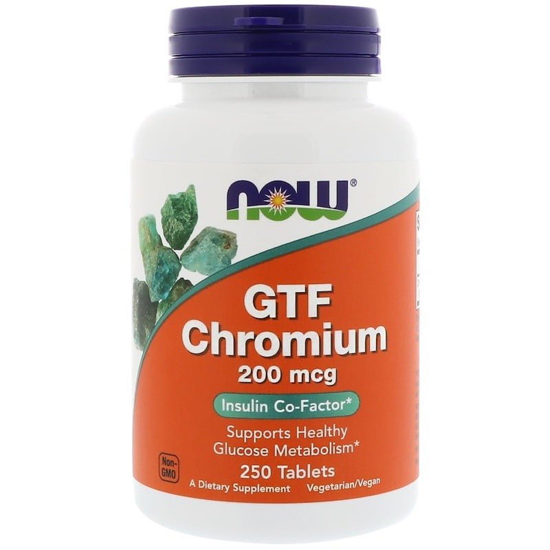 GTF Chromium / Krom, 200 mcg, 250 Kapsler