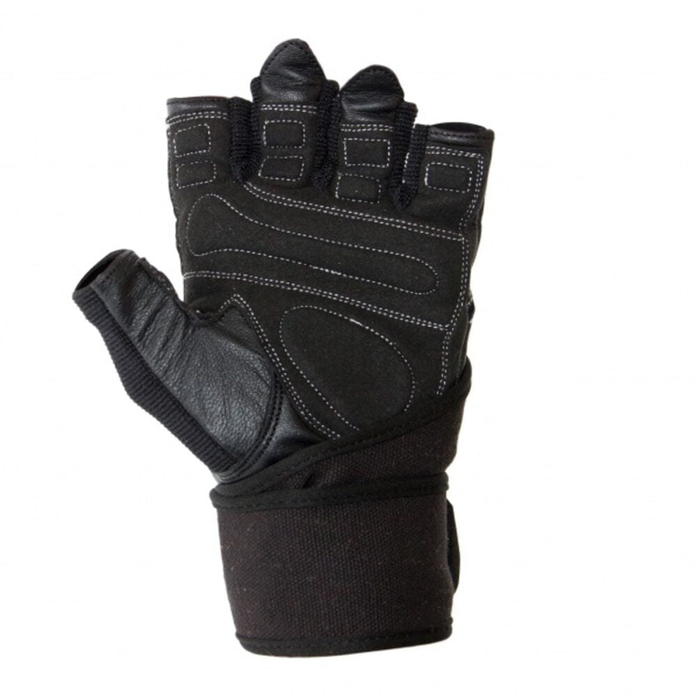 63176 Gorilla Wear Dallas Wrist Wrap Gloves Black 2