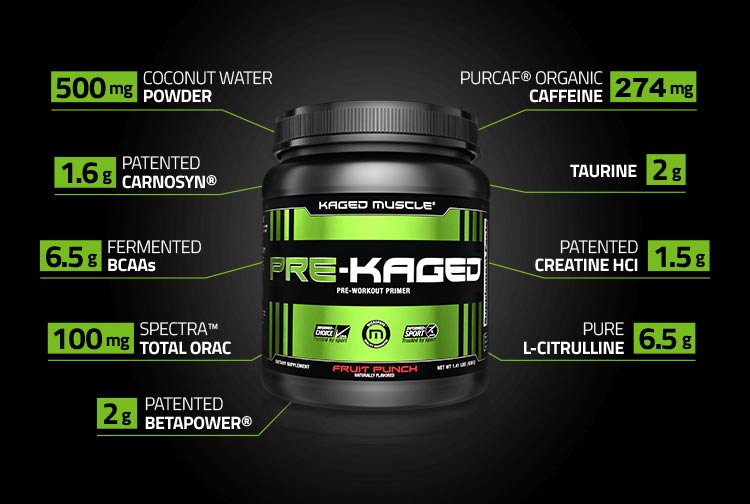 Prekaged pwo product with ingredient list