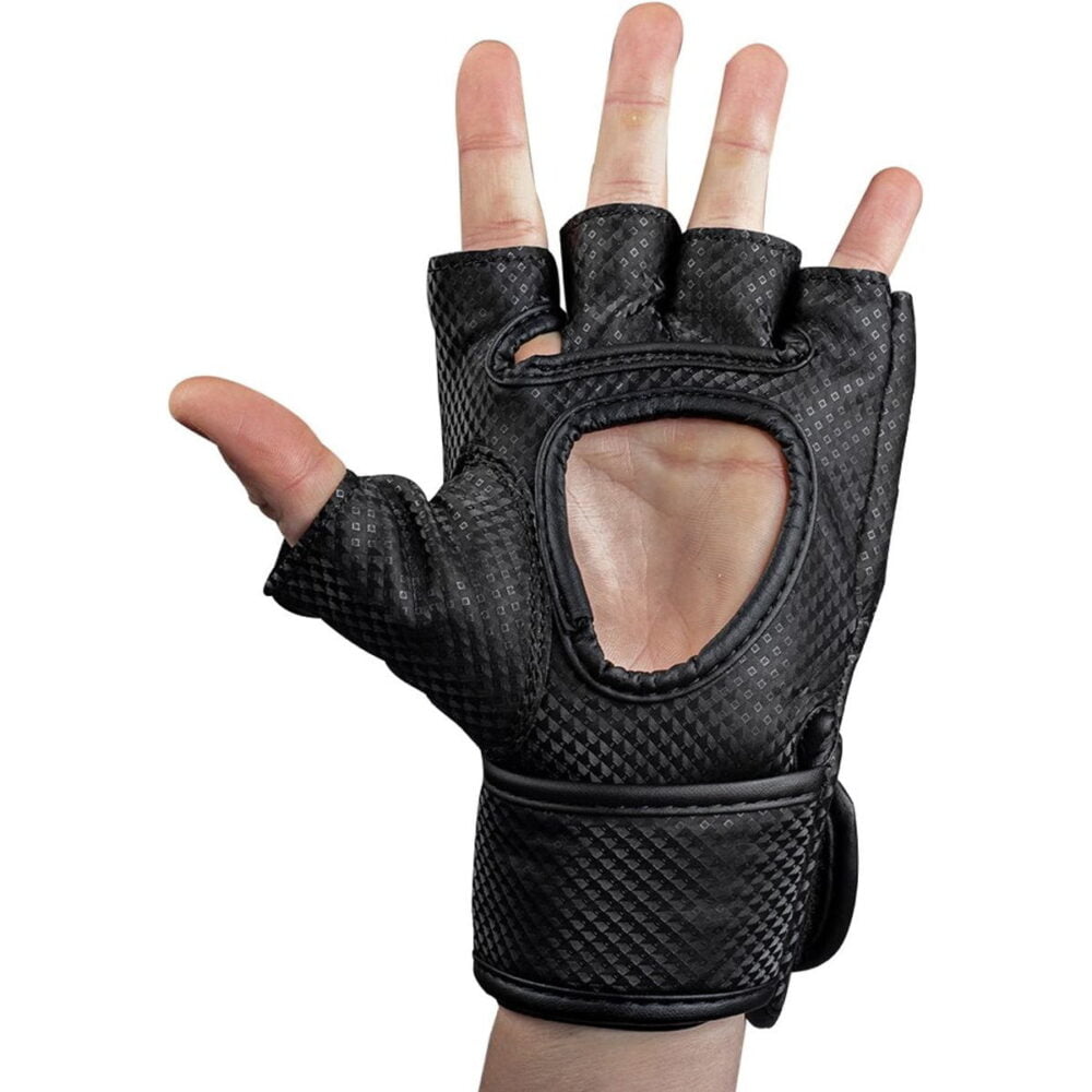 Manton MMA Gloves (With Thumb) - Black/White