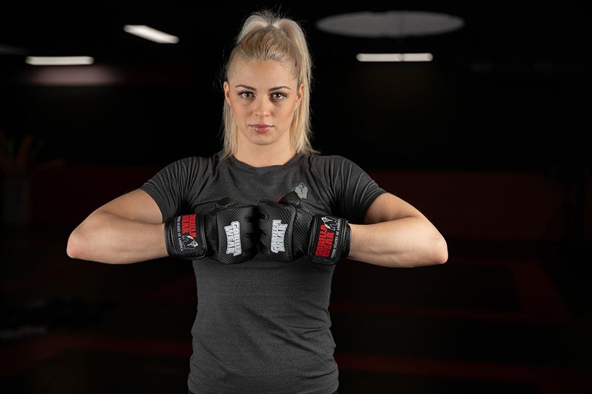 Manton MMA Gloves (With Thumb) - Black/White - Bilde 8