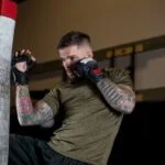 Manton MMA Gloves (With Thumb) - Black/White - Bilde 3