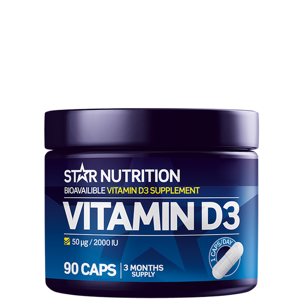 VitaminD3 50 µg/2000 IU Star-nutrition 90 kapsler