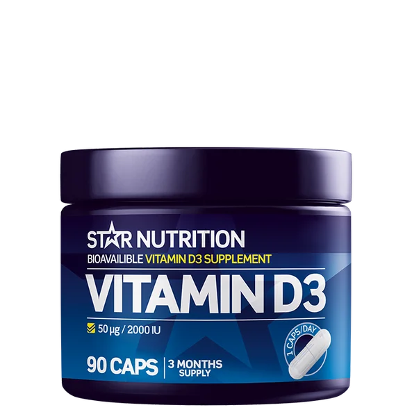VitaminD3 50 µg/2000 IU Star-nutrition 90 kapsler