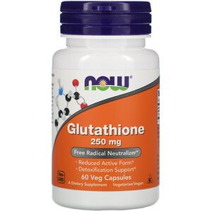Glutathione 250 mg 60 kapsler Now FOODS