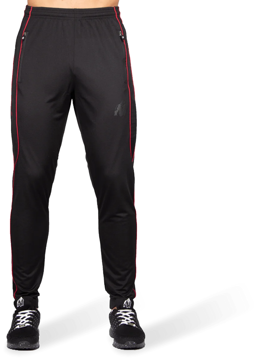 42766 Gorilla Wear Branson Pants Black Red 1