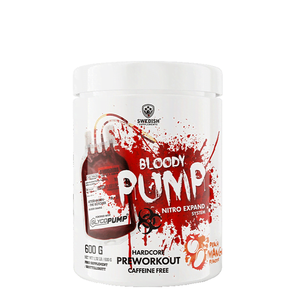 Swedish supplements Bloody Pump 600g Peach Mango