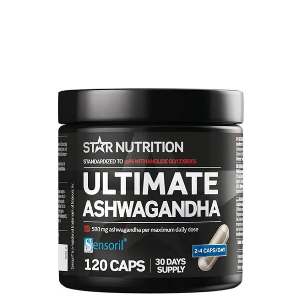 Ulitmate Ashwagandha star nutrition 120 kapsler