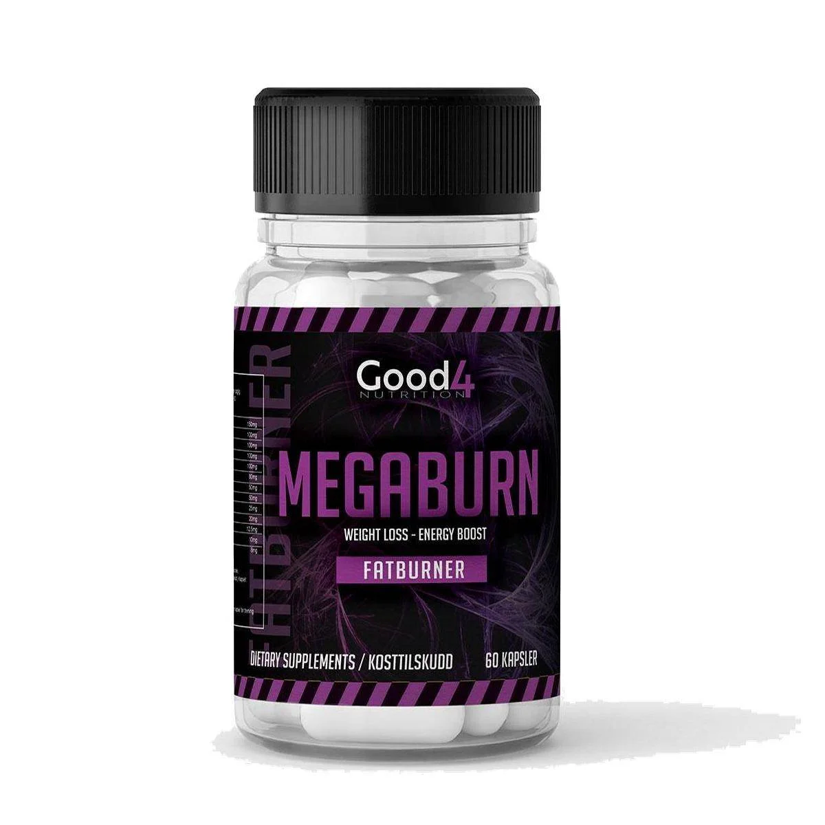 Good4Nutrition Megaburn Fatburner, 60 kapsler Good4Nutrition Megaburn Fatburner, 60 kapsler