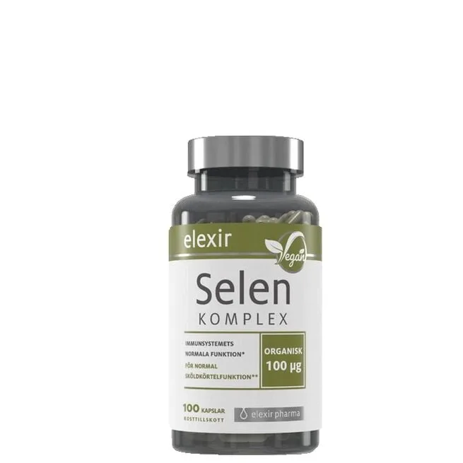 Organisk Selen Komplex 100 kapslar-Elexir Pharma