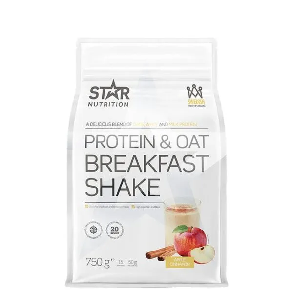 Protein & Havre Måltidserstatning Shake 750 g-Star Nutrition