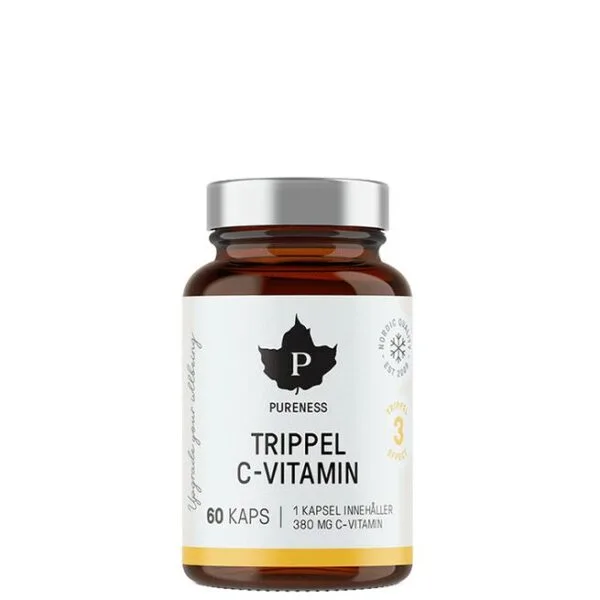 Trippel C-vitamin 60 kapslar-Pureness