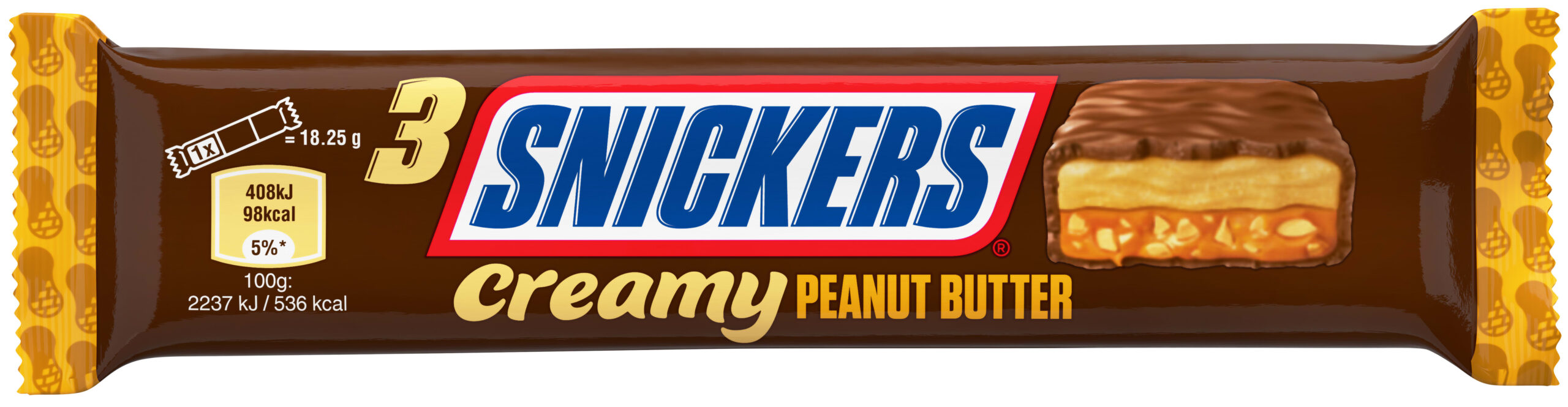 Snickers 32x55g Creamy Peanut Butter