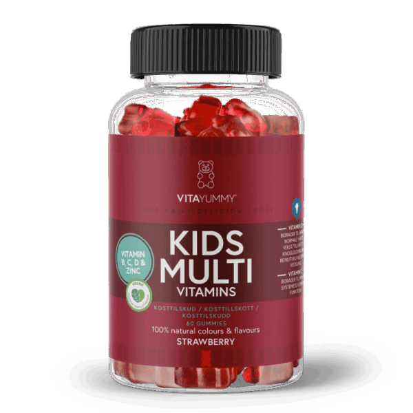 VitaYummy Kids Multivitamins 60stk Strawberry (Vegan)