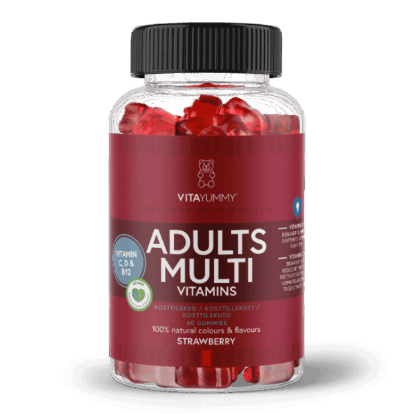 VitaYummy Adults Multivitamins 60stk Strawberry (Vegan)