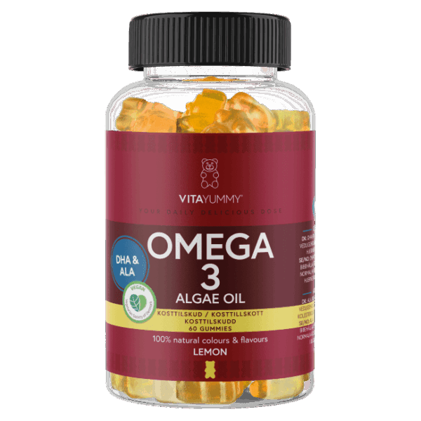VitaYummy Omega 3 60stk Lemon (Vegan)