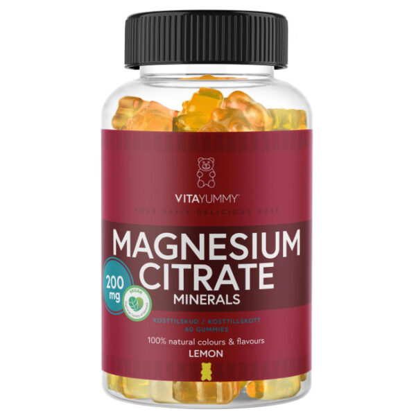 VitaYummy Magnesium Citrate 60stk Lemon (Vegan)